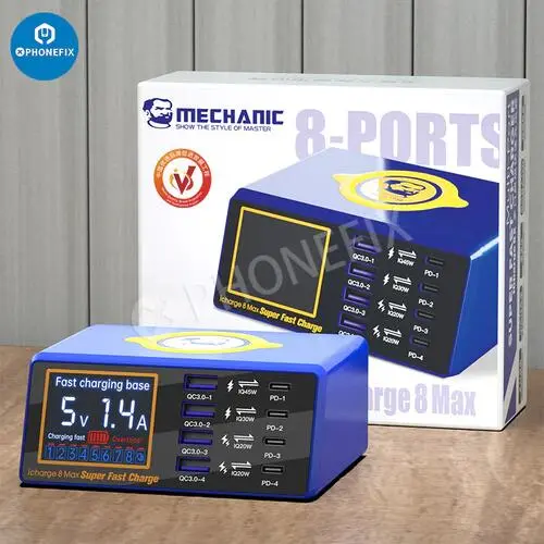 MECHANIC ICharge 8 Max Wireless Fast Charging Station For Phone