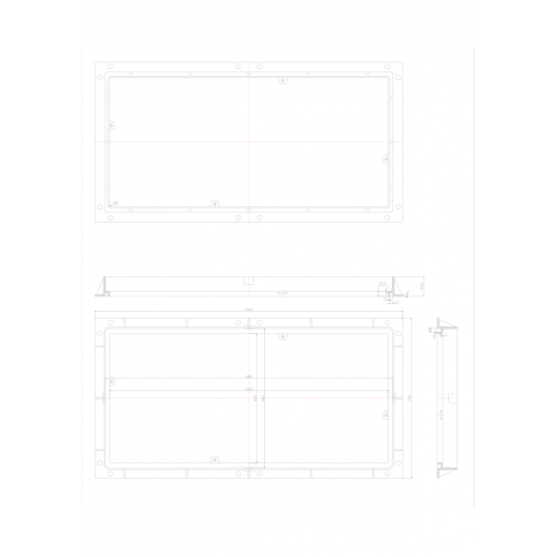 Couvercle de regard FRP avec cadre ductile B125