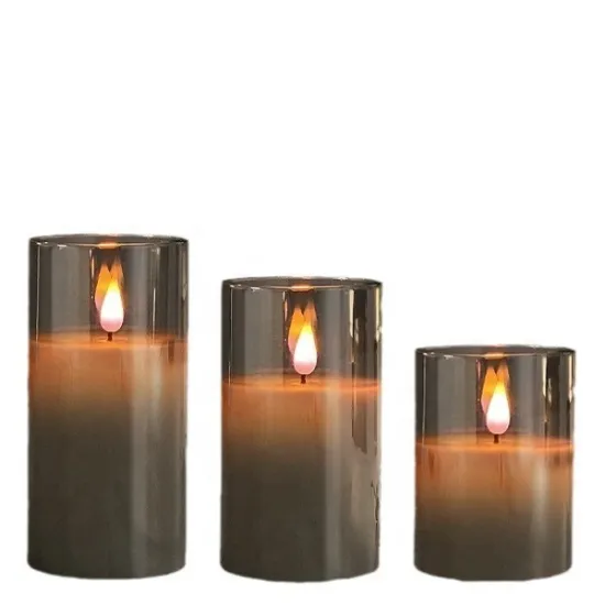 USB Charging Remote Control LED Simulation Candle Light Set for Romantic Confession and Concert Props