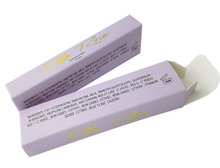 Cute Purple Lipstick Packaging