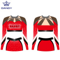 Oanpaste cheerleading outfits gouden cheer unifoarmen