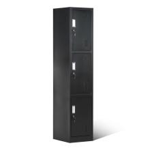 3 Door Box Lockers Black for formal offices