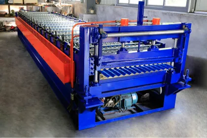 corrugated tile forming machine
