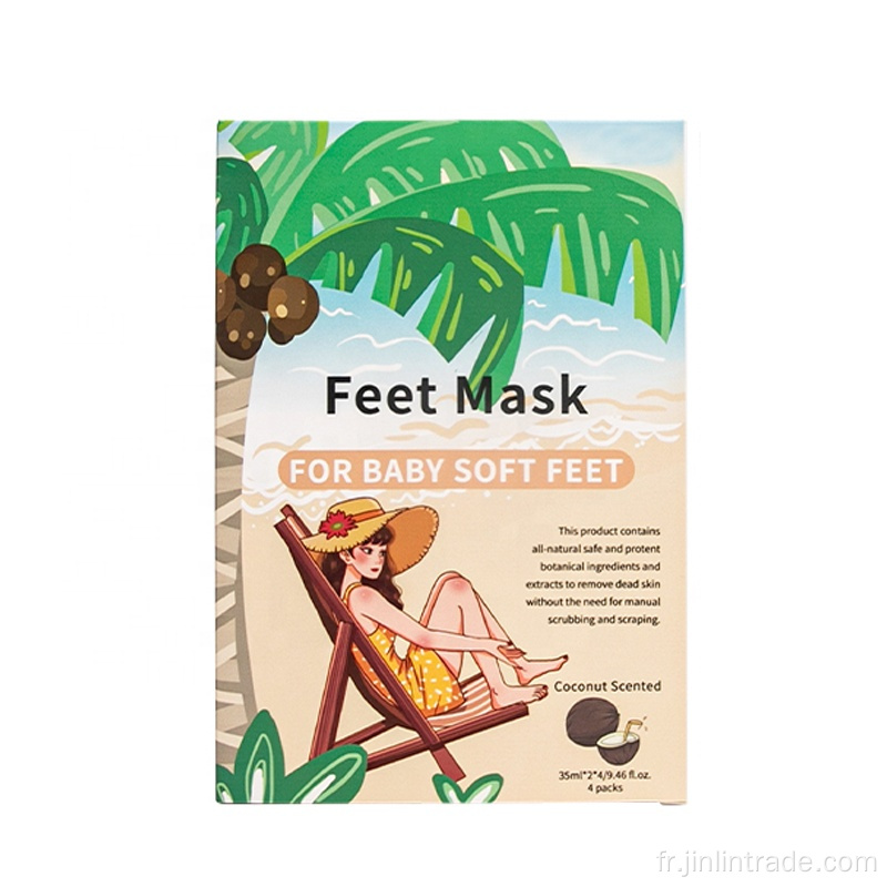 Fruits masque de pied naturel chaussette pelage hydratant