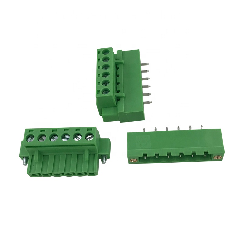 5.08mm pitch 6pin terminal block مع برغي ثابت