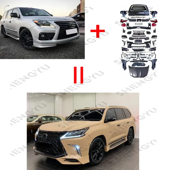 Auto Body System Upgrade: Lexus LX570 2008-2015 to 2020 Model - Bumpers, Grille, Lamps, Hood, Fender
