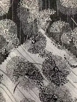 Polyester Cotton Flower Design Jacquard