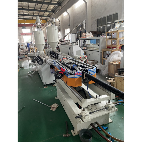 PP PE Double wall corrugated pipe production line machine