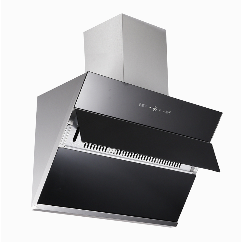CE CB 900mm Glass Stainless Steel Hand Sensor Gesture Control Kitchen Exhaust Range Hood Kitchen Chimney Exhaust Hood