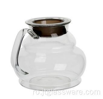 Decantor de cafea din sticlă cu capac din silicon