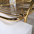 Wysokiej jakości złote krzesło druciane Stackabale