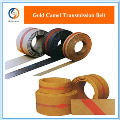 Rubber flat belt with pulley for material handling