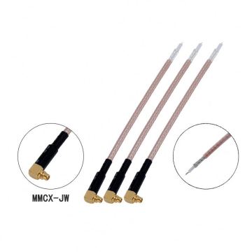 MMCX Dirsek Erkek Tek Uzatma Kablosu - RG316 Adaptör Jumper Besleyici