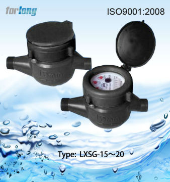 LXSG-15~20 Multi-jet, vane wheel, dry-dial (or wet)water meter