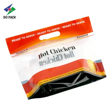 Fast Food Bags Microwavable Plastic Food Bag Whole Roast Hot Chicken Packaging Zipper Bags