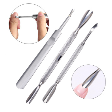 1PC Stainless Steel Cuticle Pusher Silver Dead Skin Cuticle Remover Nail Art Tools Manicure Pedicure Nail Trimmer Cuticle Pusher