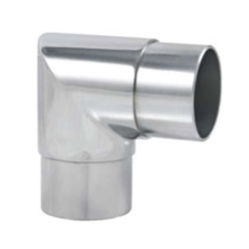 Satin Finish 90 Degree Glass Railing Handrail Connector