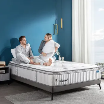 12 Inch Hybrid Mattresses: Fireproof UK Standard 7-Zone Pocket Spring, Gel-Infused Memory Foam & Latex Mattresses