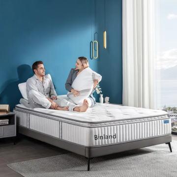 12 Inch Hybrid Mattresses: Fireproof UK Standard 7-Zone Pocket Spring, Gel-Infused Memory Foam & Latex Mattresses