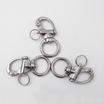 AISI 304/316 STAINLESS STEEL Shackle With Swivel Snap and Ring: Rigging Bail Rigging Pantas untuk belayar dan belenggu mata