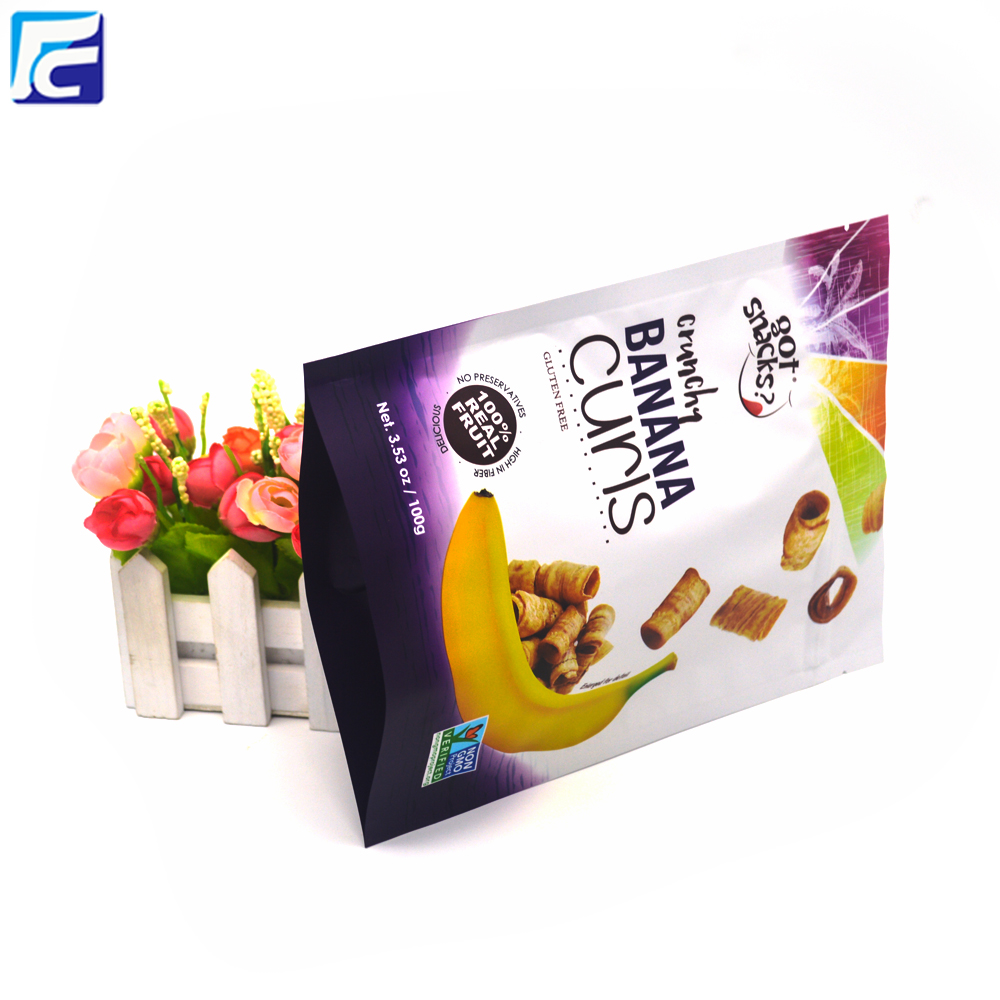 Matte Folie Snack Beutel für Bananenchips