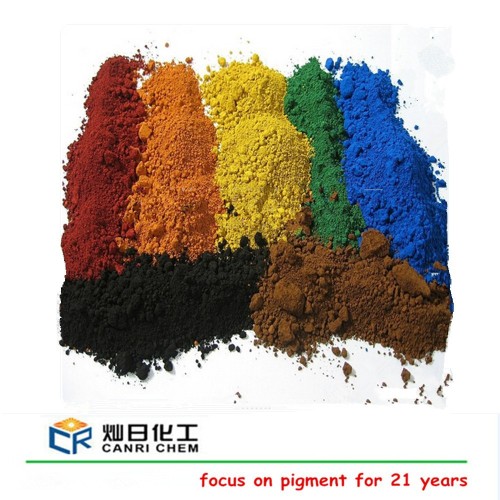 bright color concrete powder iron oxide red (110 130 190) yellow black green pigment