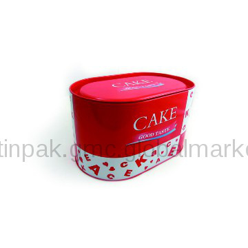Large metal cookies container
