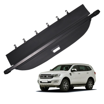Versenkbares Kofferraum -Frachtcover für Ford Everest 2016-2020 - Fabrikstil Black Trunk Shield Shade