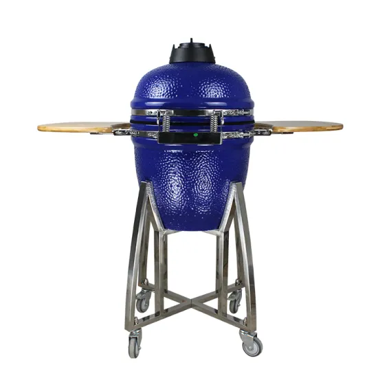 AUPLEX OEM BBQ Kamado 18 inch Egg Oval Ceramic Charcoal Grill for Picnic Family Party