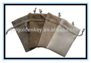 2016 European market cheap hot selling jute yarn promotion packing drawstring bags