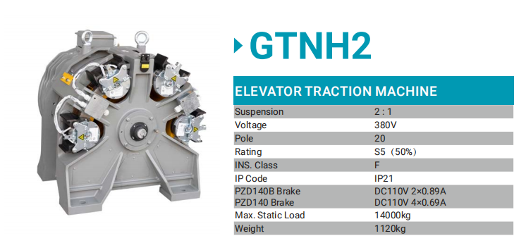 Lift sync traction machine2