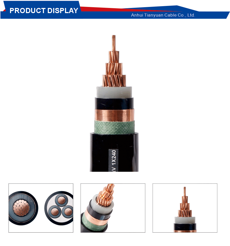 Strong Cross Linked Copper Power Cable