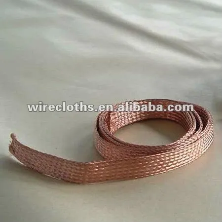 braided red copper wire mesh, braided red copper wire mesh for screen/filter