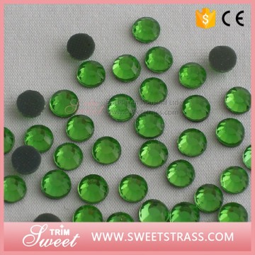 SS12 peridot korea A grade heat transfer rhineston beads on sale for dresses