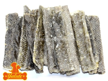 Fish strip dog snacks for dog food