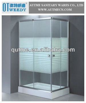 80*100 Square Simple Duschkabine Prefabricate Economical Shower Enclosures with Cheap Price AT-010