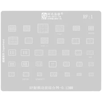 Amaoe RF1 BGA Reballing Stencil for Phone Amplifier RF IC