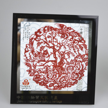 Paper-cut scroll Chinese paper-cut blessing craft gift