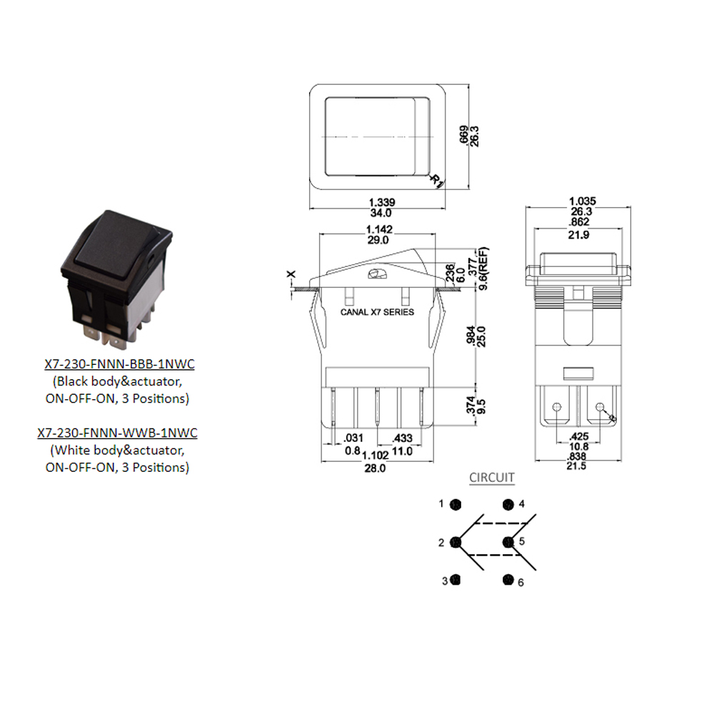 UL IP67 Waterproof 25A Rocker Switches China Manufacturer