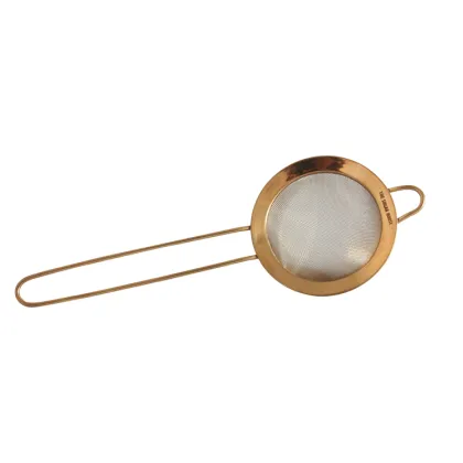Stainless Steel Golden Barware Fine Mesh Strainer