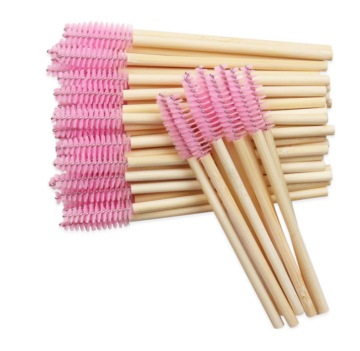 Disposable Bamboo Lash Extension Wand, Tools, Eyelash Bath Brush, and Tube Set - Individually Packed