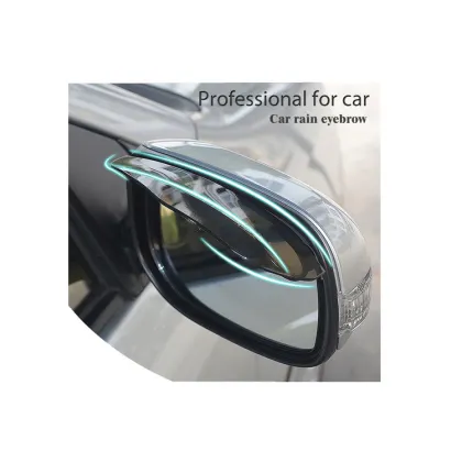2 PCS Auto Rainproof Eyebrow Side Mirror Rain Shield Visor