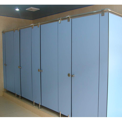 white HPL panel public toilet cubicle for school