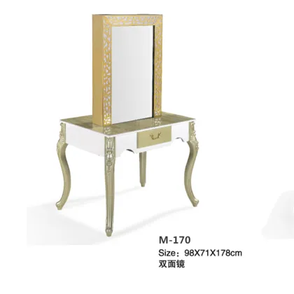 Luxury salon  barber mirrored dressing station table