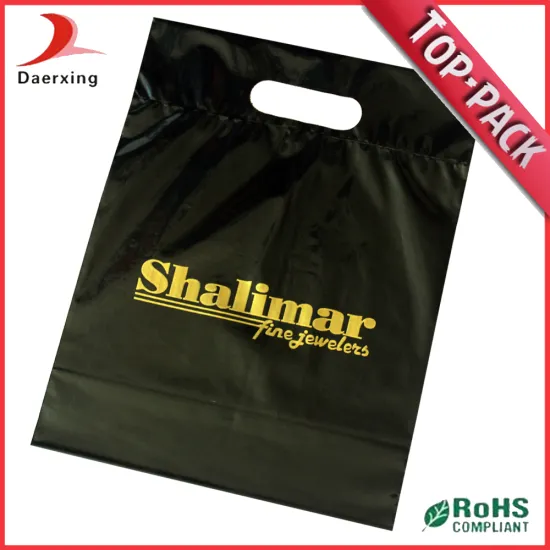 Plastic Shopping Bags with Die Cut Handle