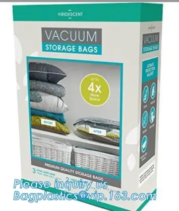 STORAGE, ORGANIZATION, VACUUM STORAGE BAGS, ROLL-UP BAGS, HANGING BAGS, COMPRESSED BAGS, VAC PACK, S
