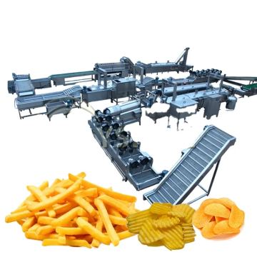 2024 Industrielle automatische Kartoffelchips und Produktionslinie Frites Pommes Frites