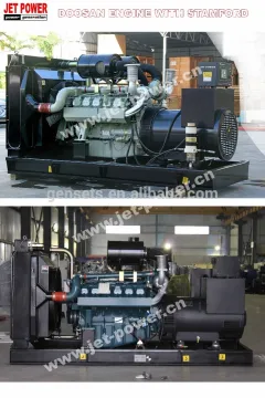 Doosan 200kva Electric power diesel generator set price 160kw diesel generator for sale