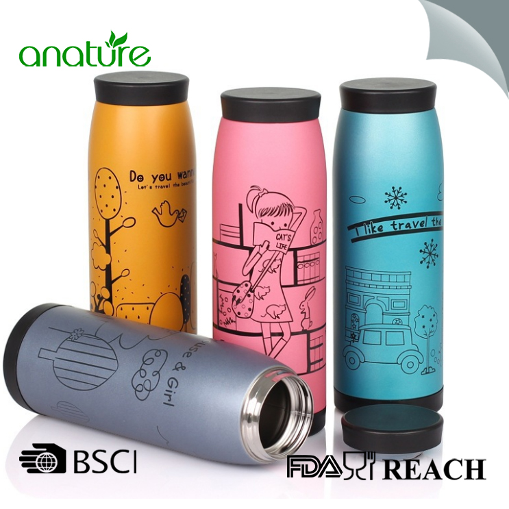 Stainless Steel Wide Mouth Student Vacuum Flask 