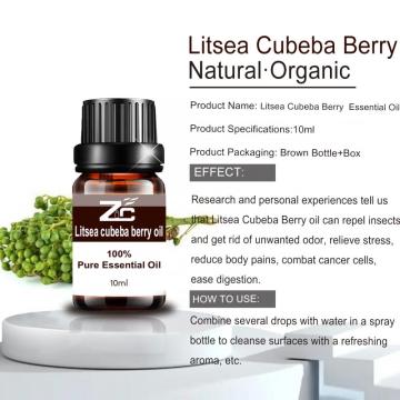 Pure Natural Litsea Cubeba Berry Oil for Perfume